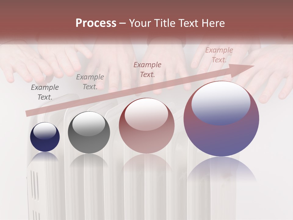 A Group Of People With Their Hands On A Radiator PowerPoint Template