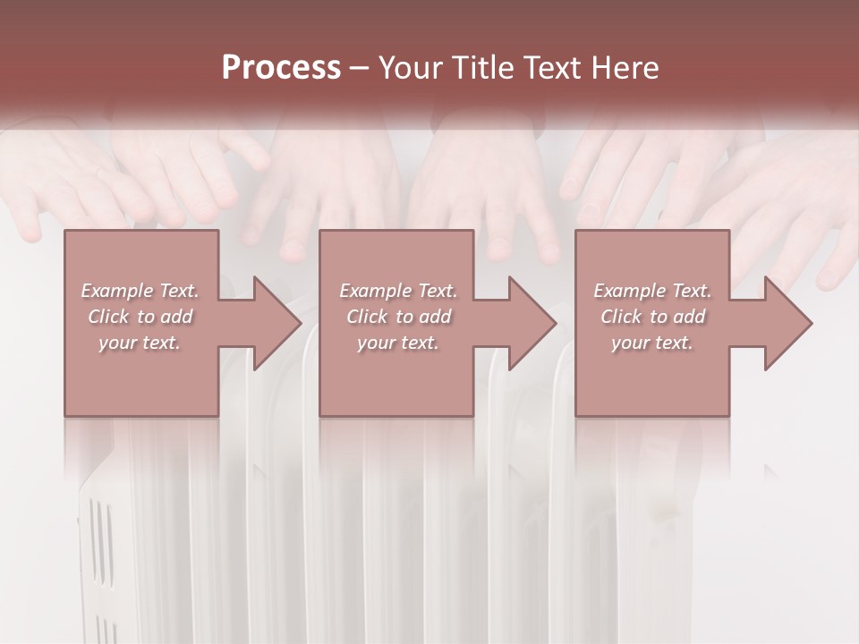 A Group Of People With Their Hands On A Radiator PowerPoint Template