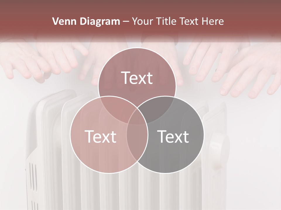 A Group Of People With Their Hands On A Radiator PowerPoint Template