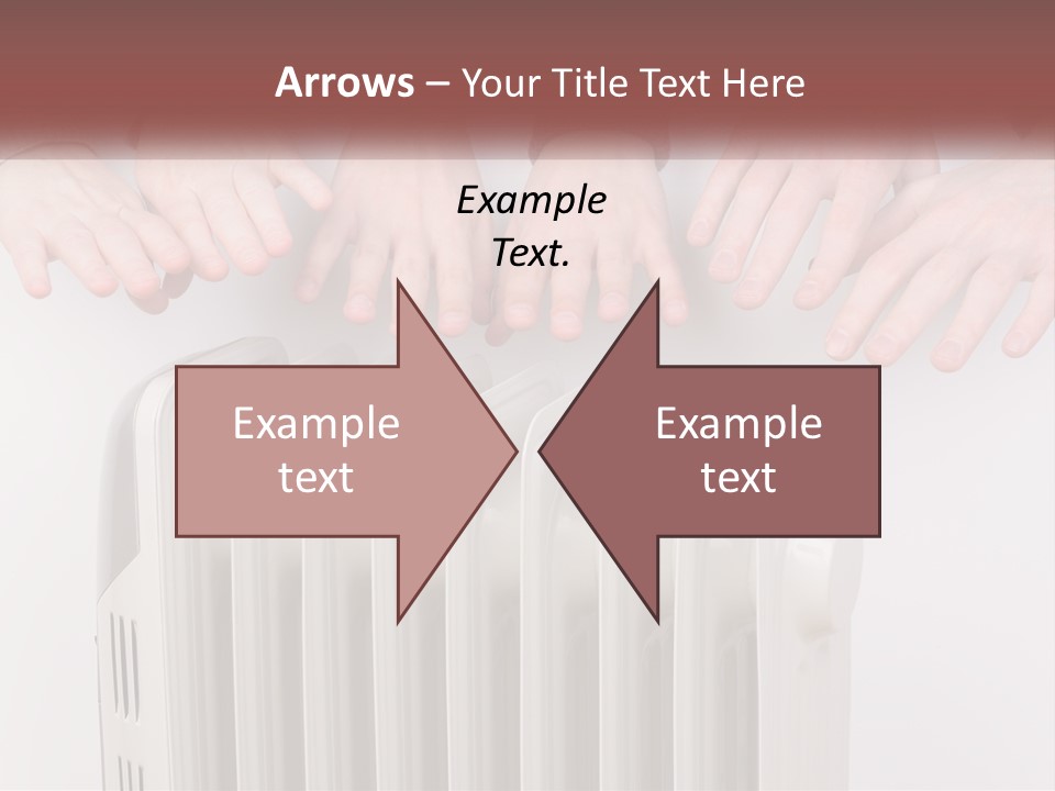 A Group Of People With Their Hands On A Radiator PowerPoint Template