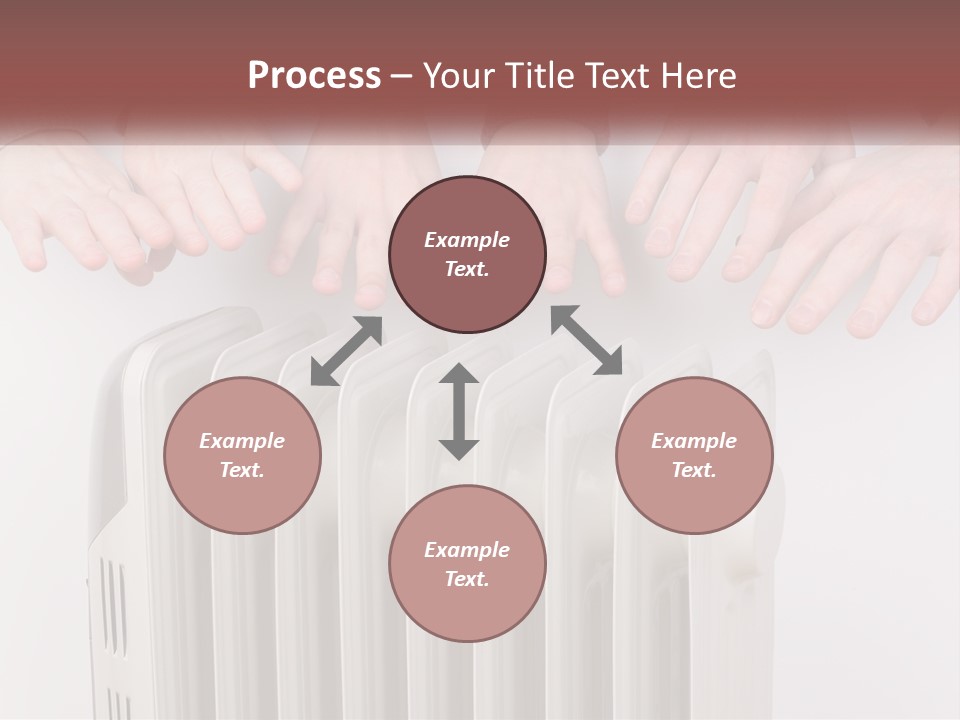 A Group Of People With Their Hands On A Radiator PowerPoint Template