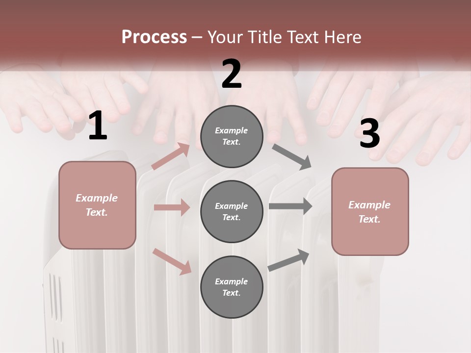 A Group Of People With Their Hands On A Radiator PowerPoint Template