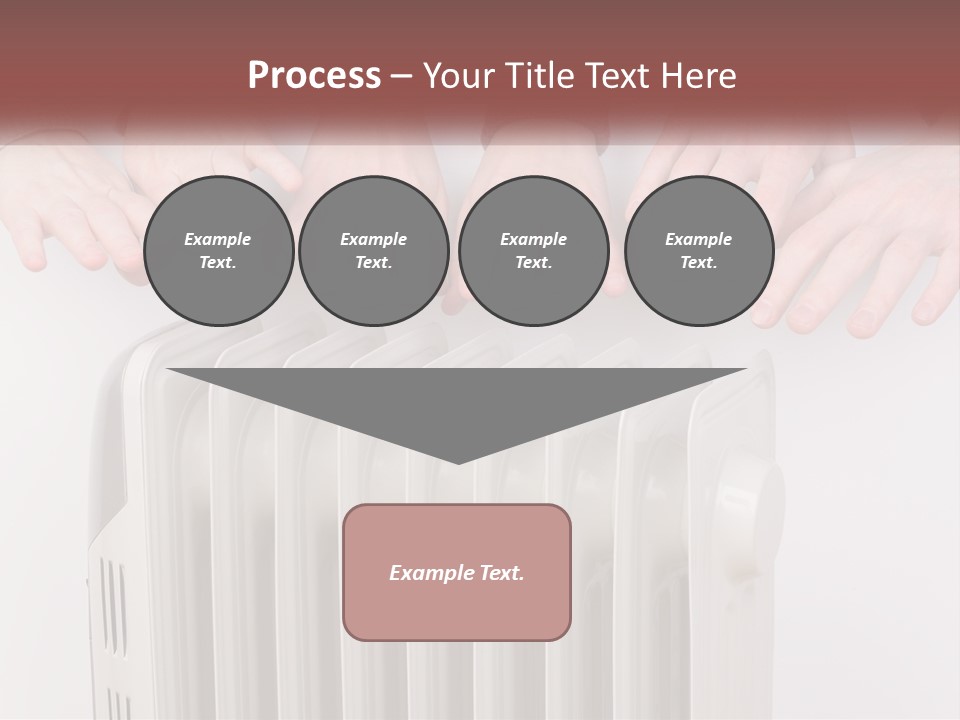 A Group Of People With Their Hands On A Radiator PowerPoint Template