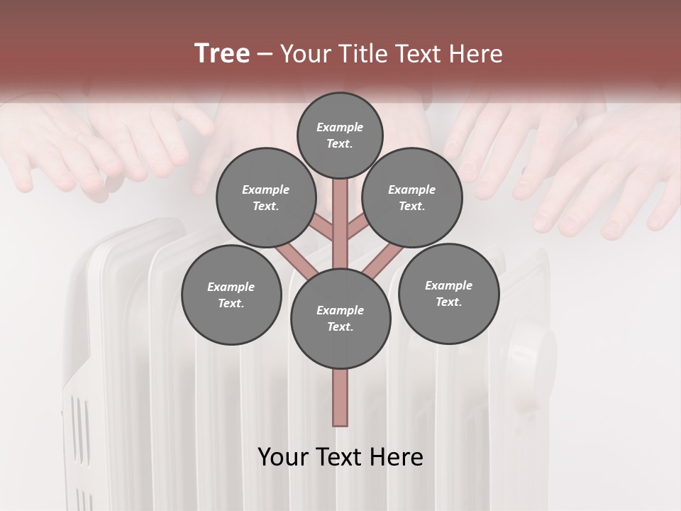 A Group Of People With Their Hands On A Radiator PowerPoint Template