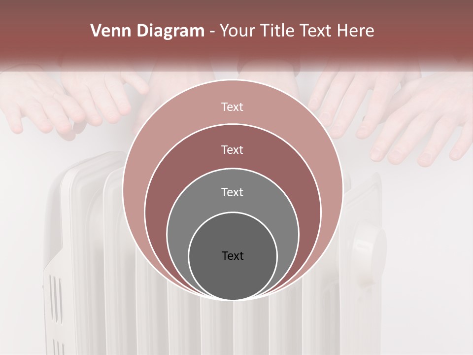 A Group Of People With Their Hands On A Radiator PowerPoint Template