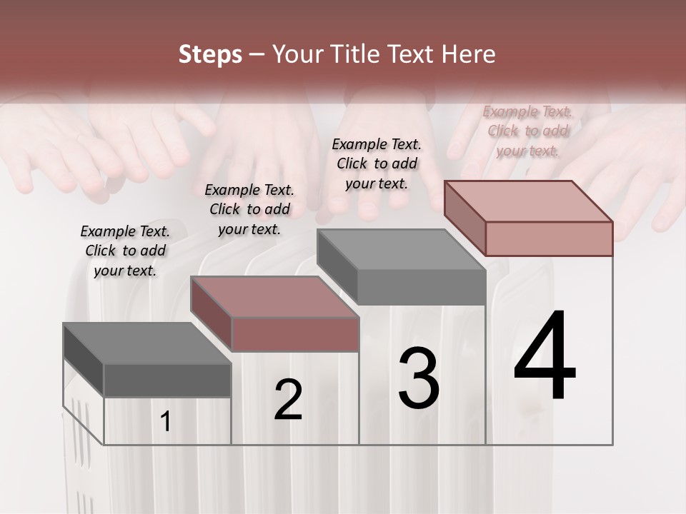 A Group Of People With Their Hands On A Radiator PowerPoint Template