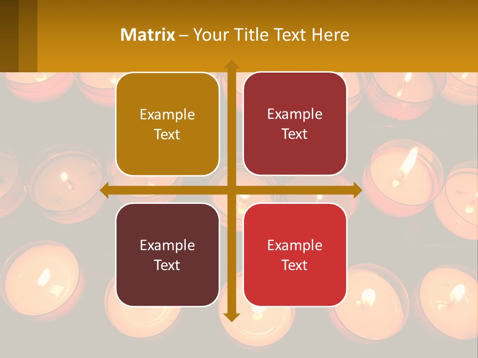 Many Lit Candles Are Arranged In A Row PowerPoint Template