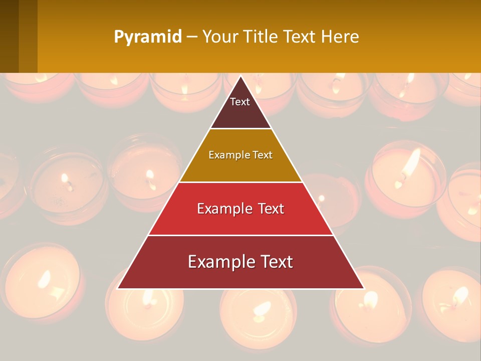 Many Lit Candles Are Arranged In A Row PowerPoint Template