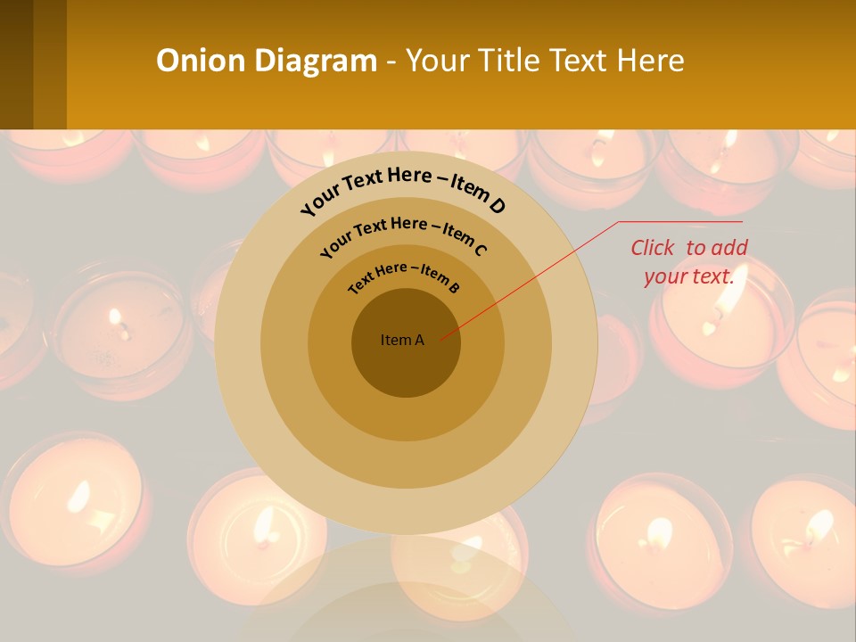 Many Lit Candles Are Arranged In A Row PowerPoint Template
