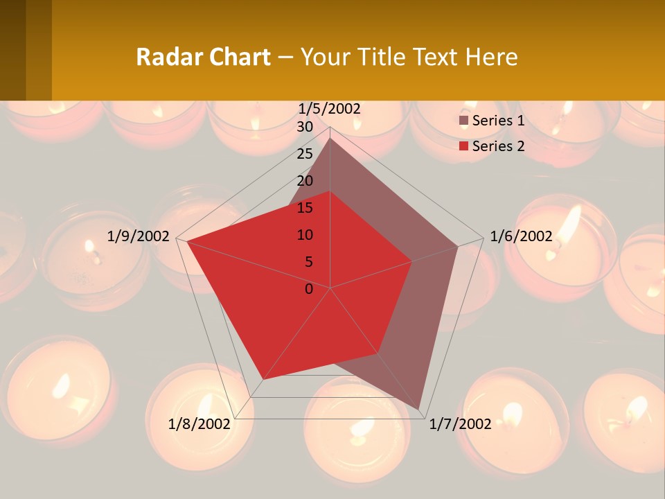 Many Lit Candles Are Arranged In A Row PowerPoint Template