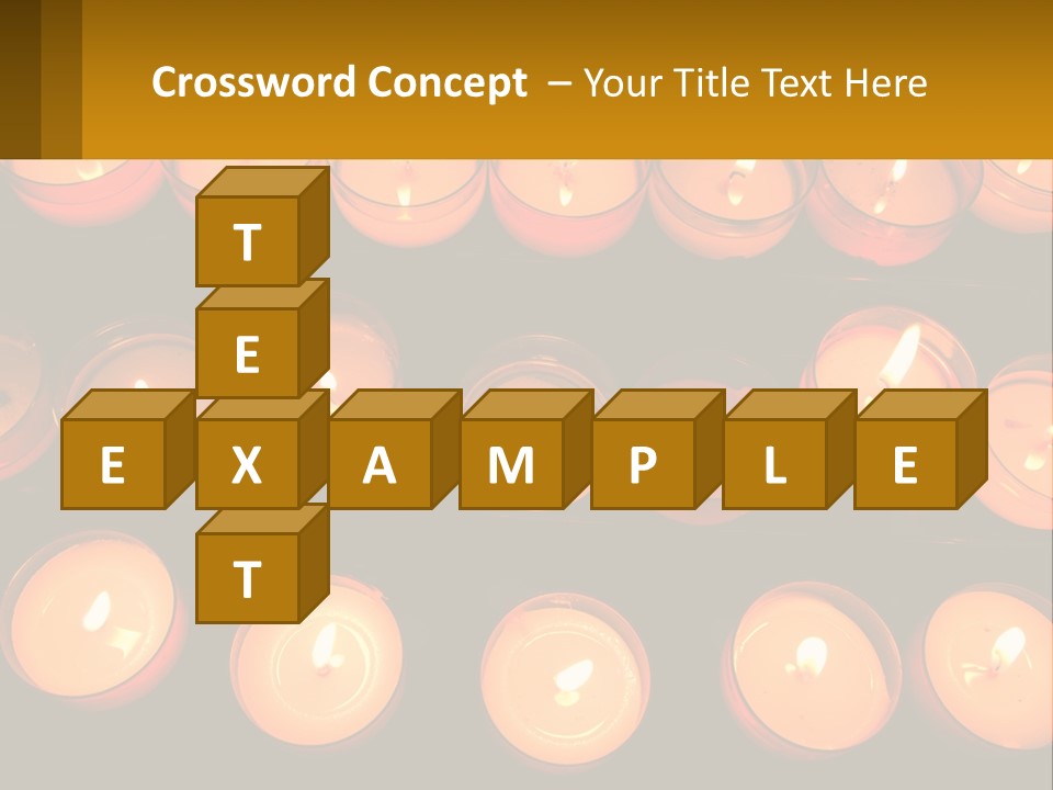 Many Lit Candles Are Arranged In A Row PowerPoint Template