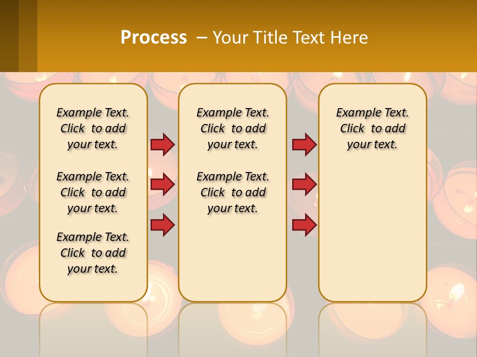 Many Lit Candles Are Arranged In A Row PowerPoint Template