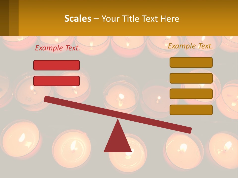 Many Lit Candles Are Arranged In A Row PowerPoint Template