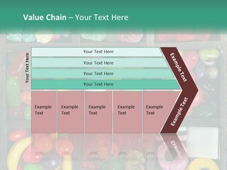 A Wooden Box Filled With Lots Of Candy PowerPoint Template