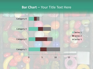 A Wooden Box Filled With Lots Of Candy PowerPoint Template
