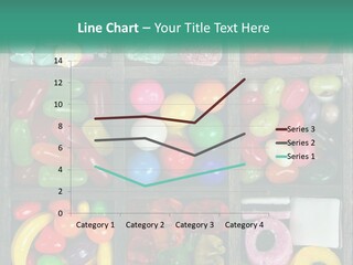 A Wooden Box Filled With Lots Of Candy PowerPoint Template