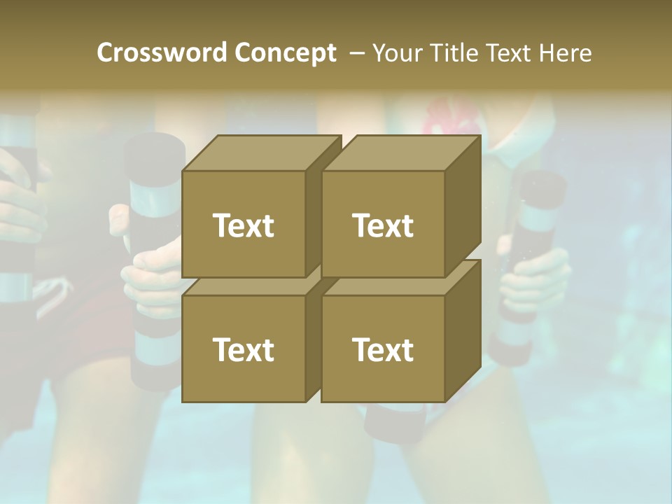 A Couple Of Women In Bikinis Under Water PowerPoint Template