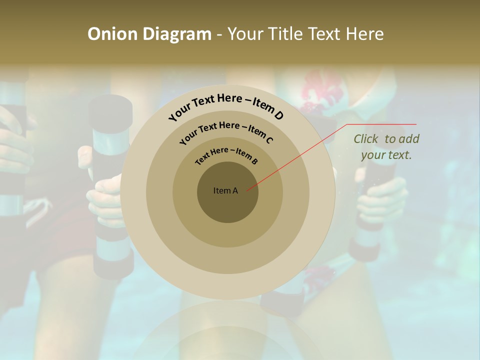 A Couple Of Women In Bikinis Under Water PowerPoint Template