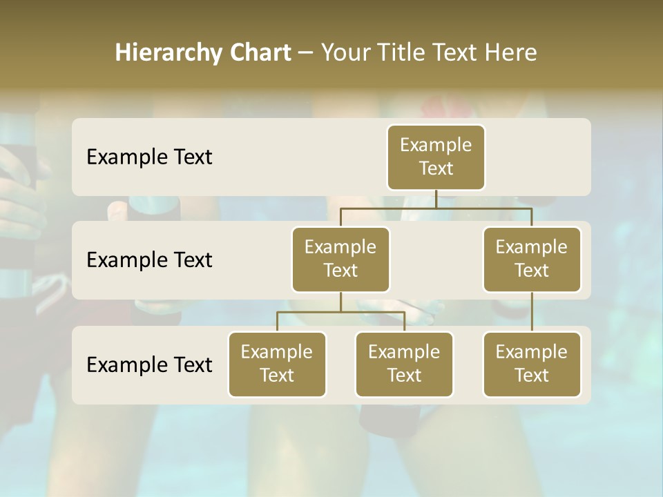 A Couple Of Women In Bikinis Under Water PowerPoint Template