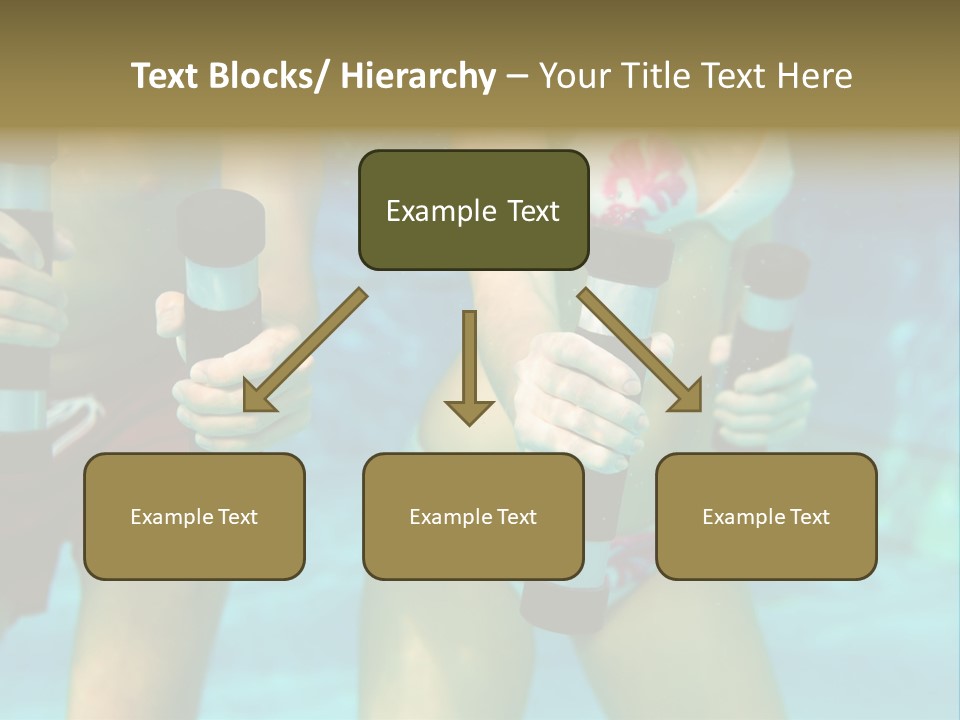 A Couple Of Women In Bikinis Under Water PowerPoint Template