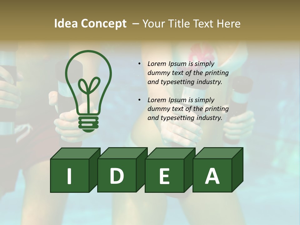 A Couple Of Women In Bikinis Under Water PowerPoint Template