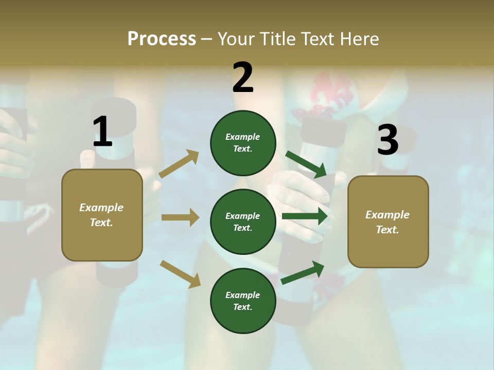 A Couple Of Women In Bikinis Under Water PowerPoint Template