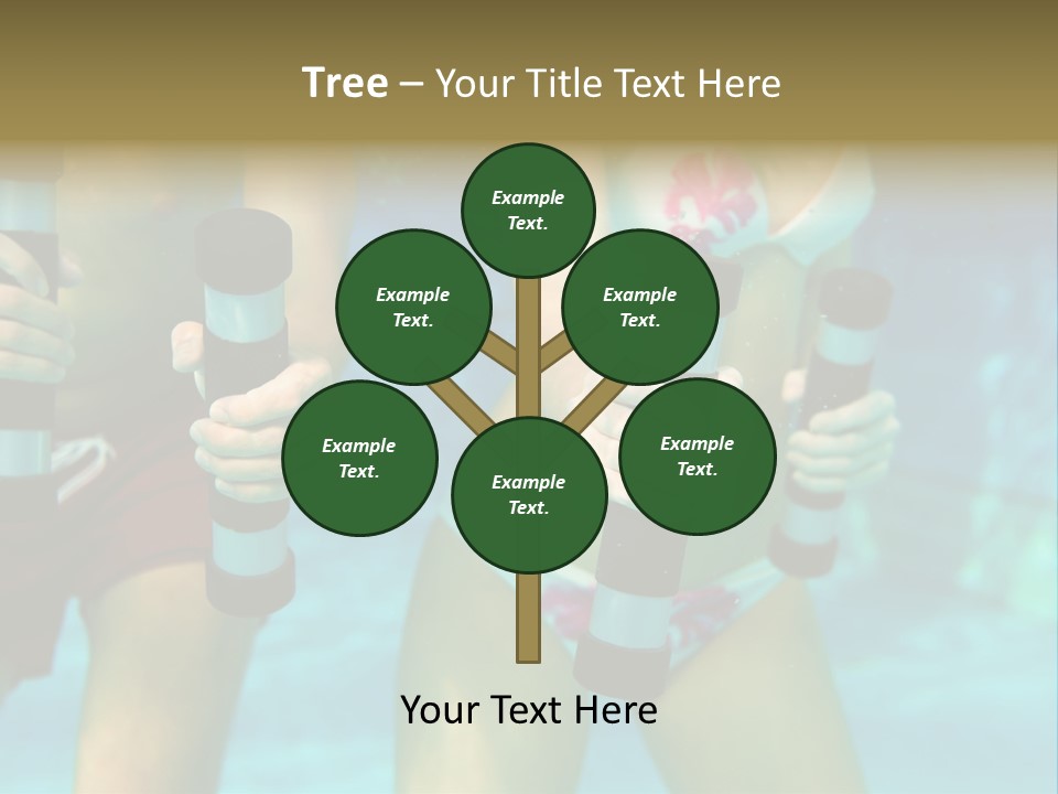 A Couple Of Women In Bikinis Under Water PowerPoint Template