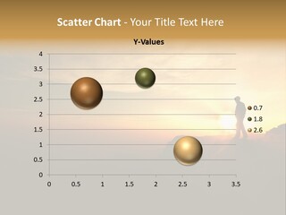 A Man Standing On Top Of A Mountain At Sunset PowerPoint Template