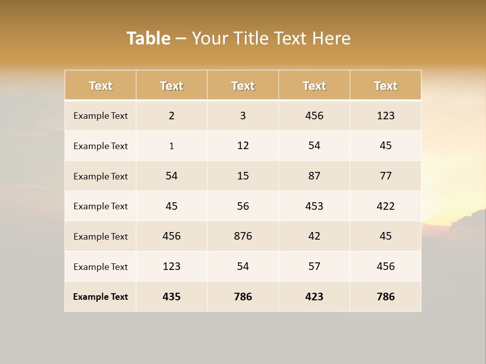 A Man Standing On Top Of A Mountain At Sunset PowerPoint Template