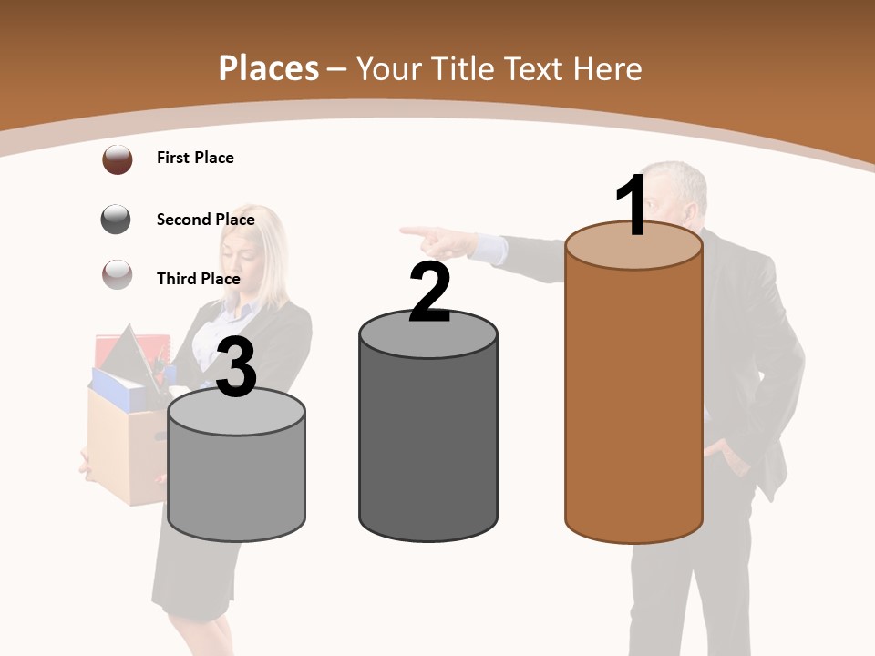 A Man And Woman Holding A Box Powerpoint Presentation PowerPoint Template