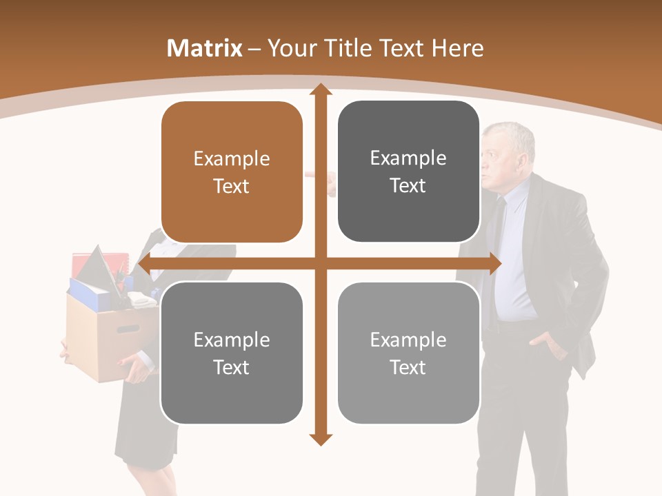 A Man And Woman Holding A Box Powerpoint Presentation PowerPoint Template