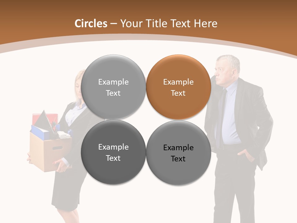 A Man And Woman Holding A Box Powerpoint Presentation PowerPoint Template