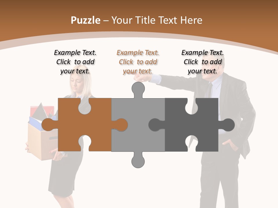 A Man And Woman Holding A Box Powerpoint Presentation PowerPoint Template