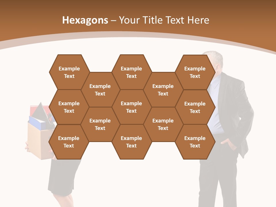 A Man And Woman Holding A Box Powerpoint Presentation PowerPoint Template