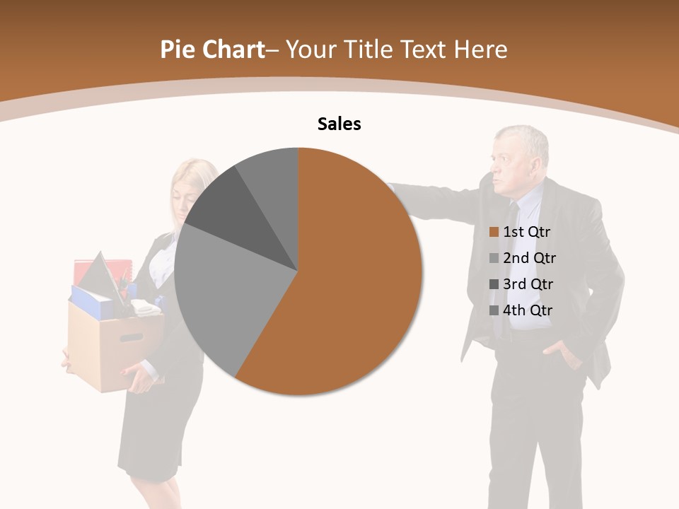 A Man And Woman Holding A Box Powerpoint Presentation PowerPoint Template