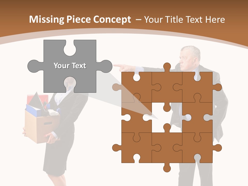 A Man And Woman Holding A Box Powerpoint Presentation PowerPoint Template