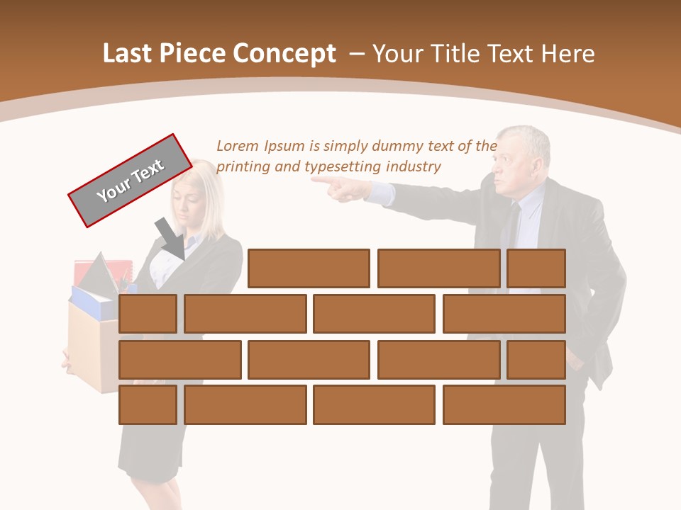 A Man And Woman Holding A Box Powerpoint Presentation PowerPoint Template