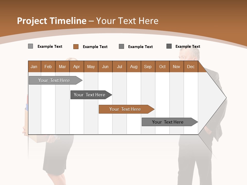 A Man And Woman Holding A Box Powerpoint Presentation PowerPoint Template