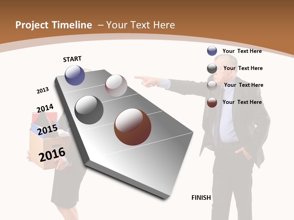 A Man And Woman Holding A Box Powerpoint Presentation PowerPoint Template