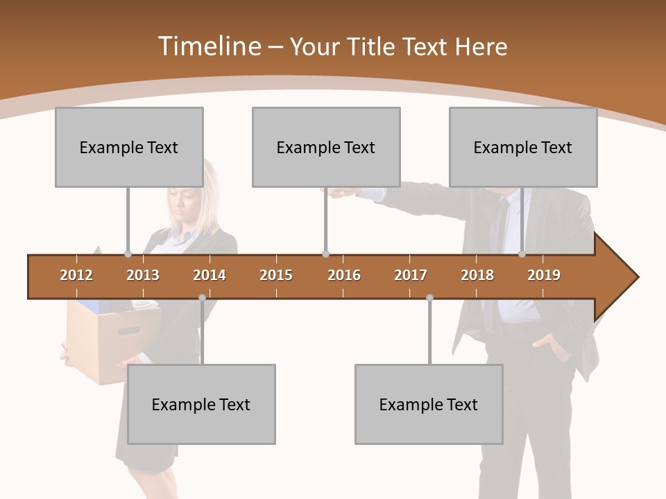A Man And Woman Holding A Box Powerpoint Presentation PowerPoint Template