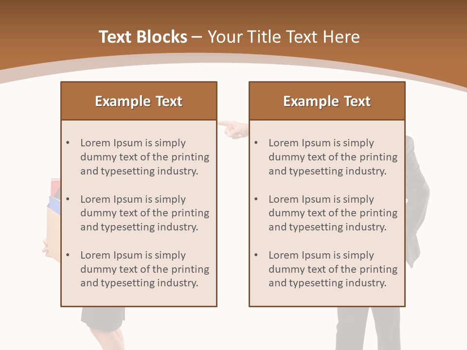 A Man And Woman Holding A Box Powerpoint Presentation PowerPoint Template