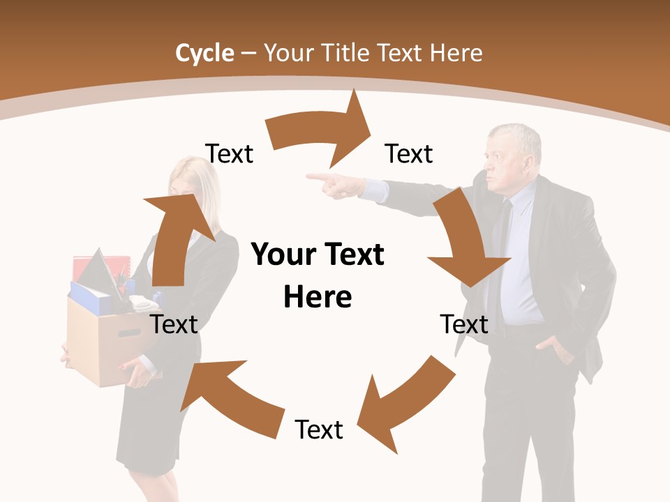 A Man And Woman Holding A Box Powerpoint Presentation PowerPoint Template