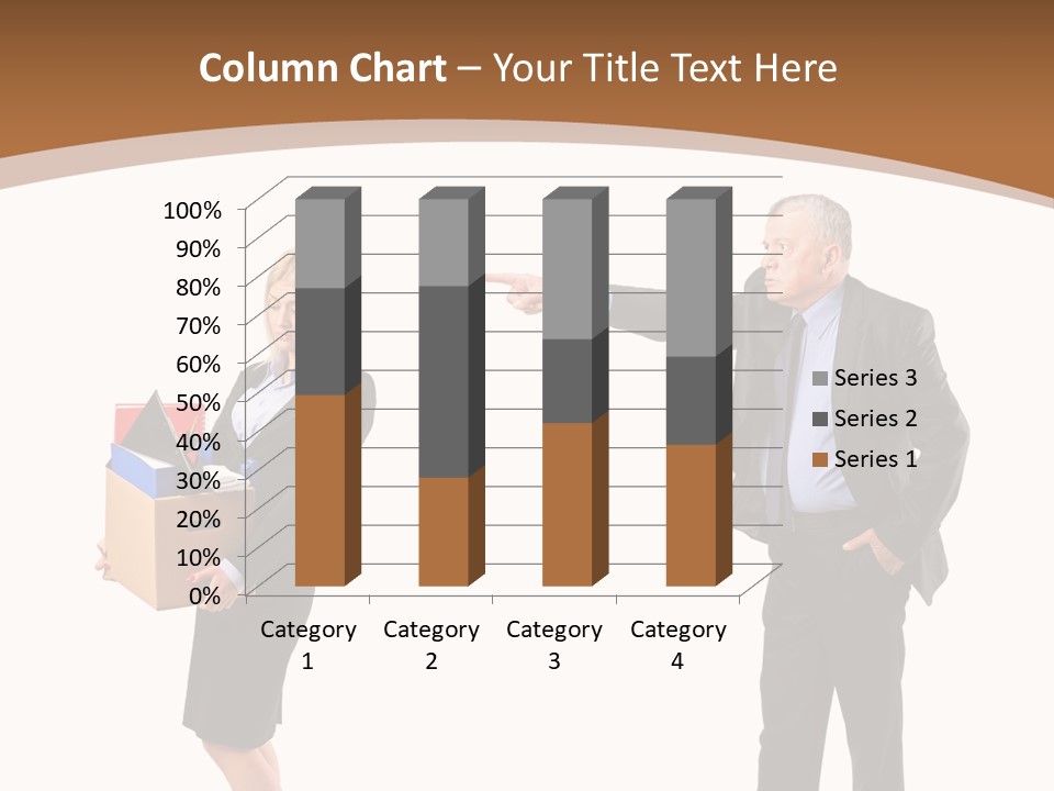 A Man And Woman Holding A Box Powerpoint Presentation PowerPoint Template