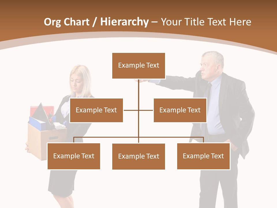 A Man And Woman Holding A Box Powerpoint Presentation PowerPoint Template
