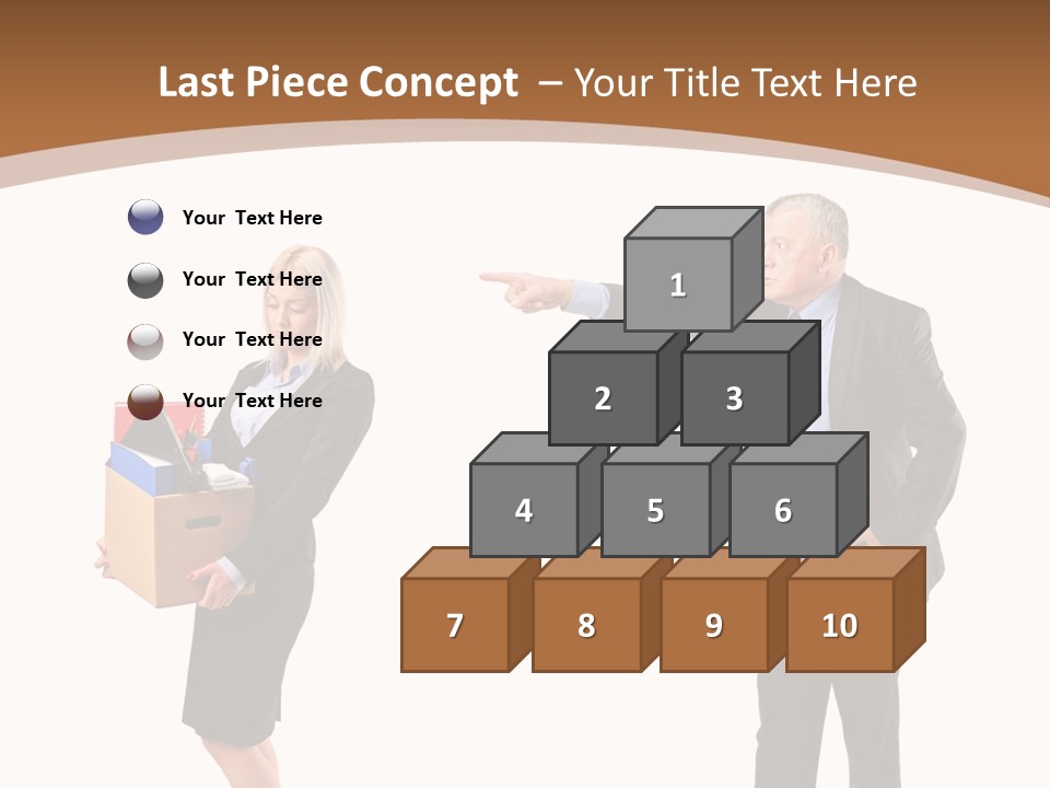 A Man And Woman Holding A Box Powerpoint Presentation PowerPoint Template