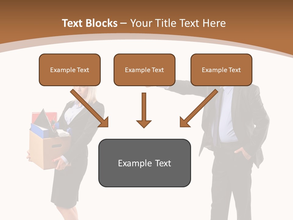 A Man And Woman Holding A Box Powerpoint Presentation PowerPoint Template