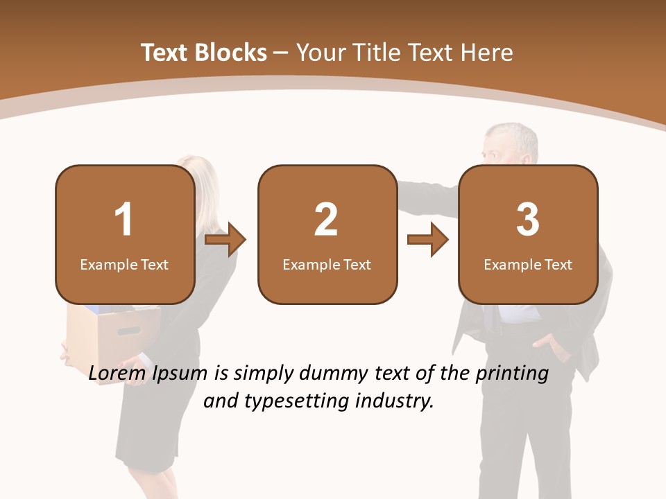 A Man And Woman Holding A Box Powerpoint Presentation PowerPoint Template