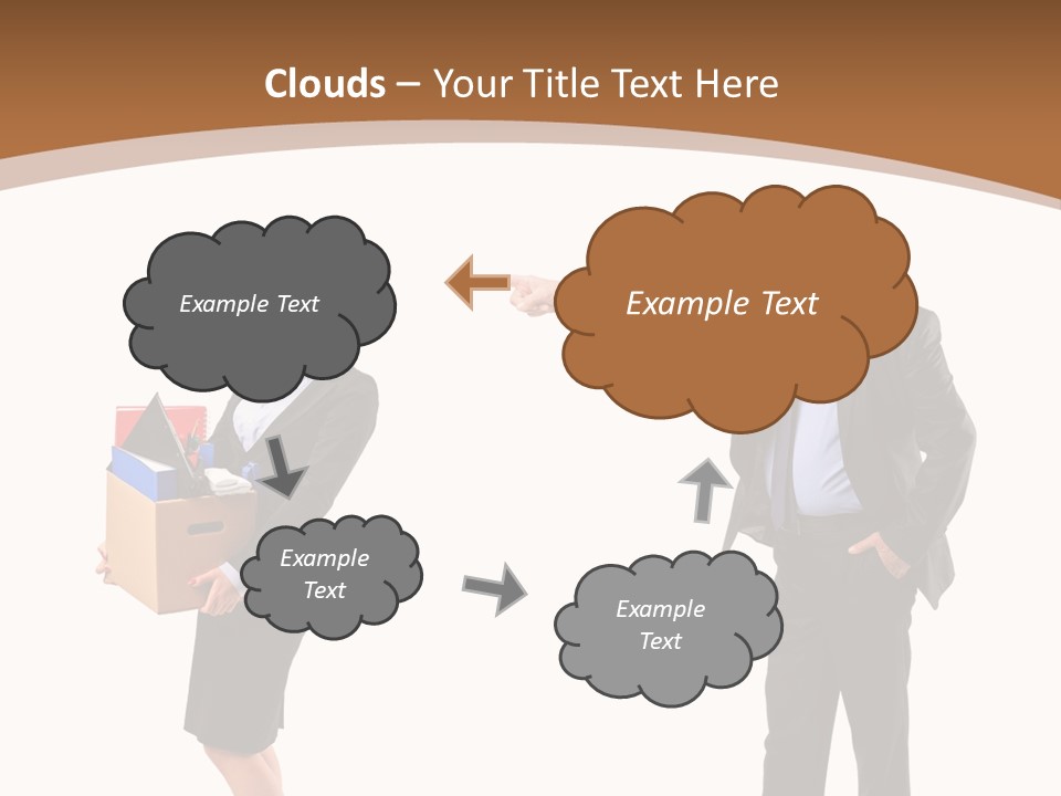 A Man And Woman Holding A Box Powerpoint Presentation PowerPoint Template