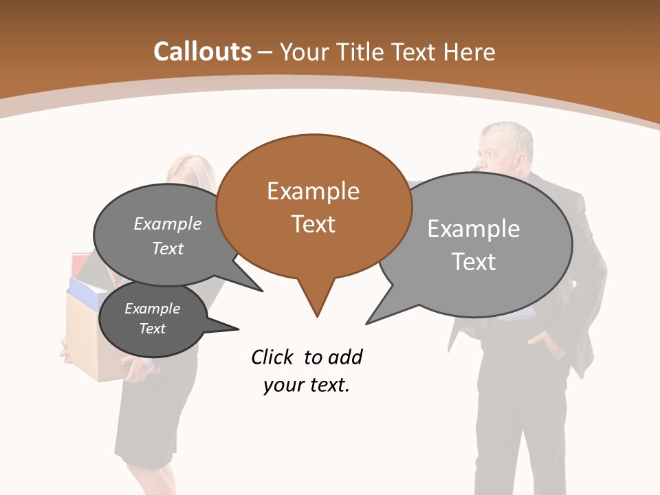 A Man And Woman Holding A Box Powerpoint Presentation PowerPoint Template