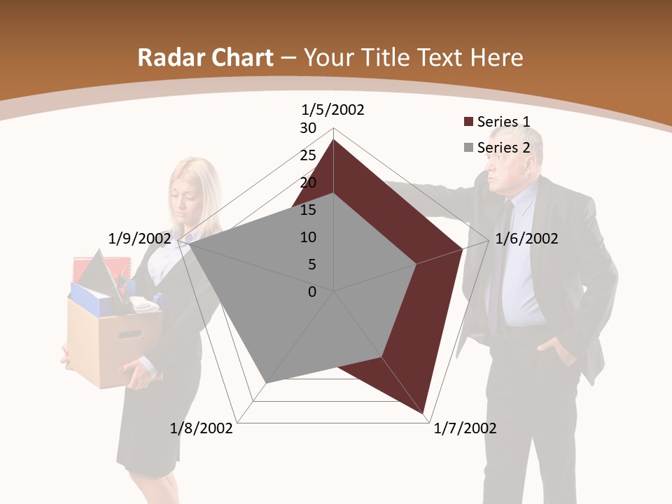 A Man And Woman Holding A Box Powerpoint Presentation PowerPoint Template